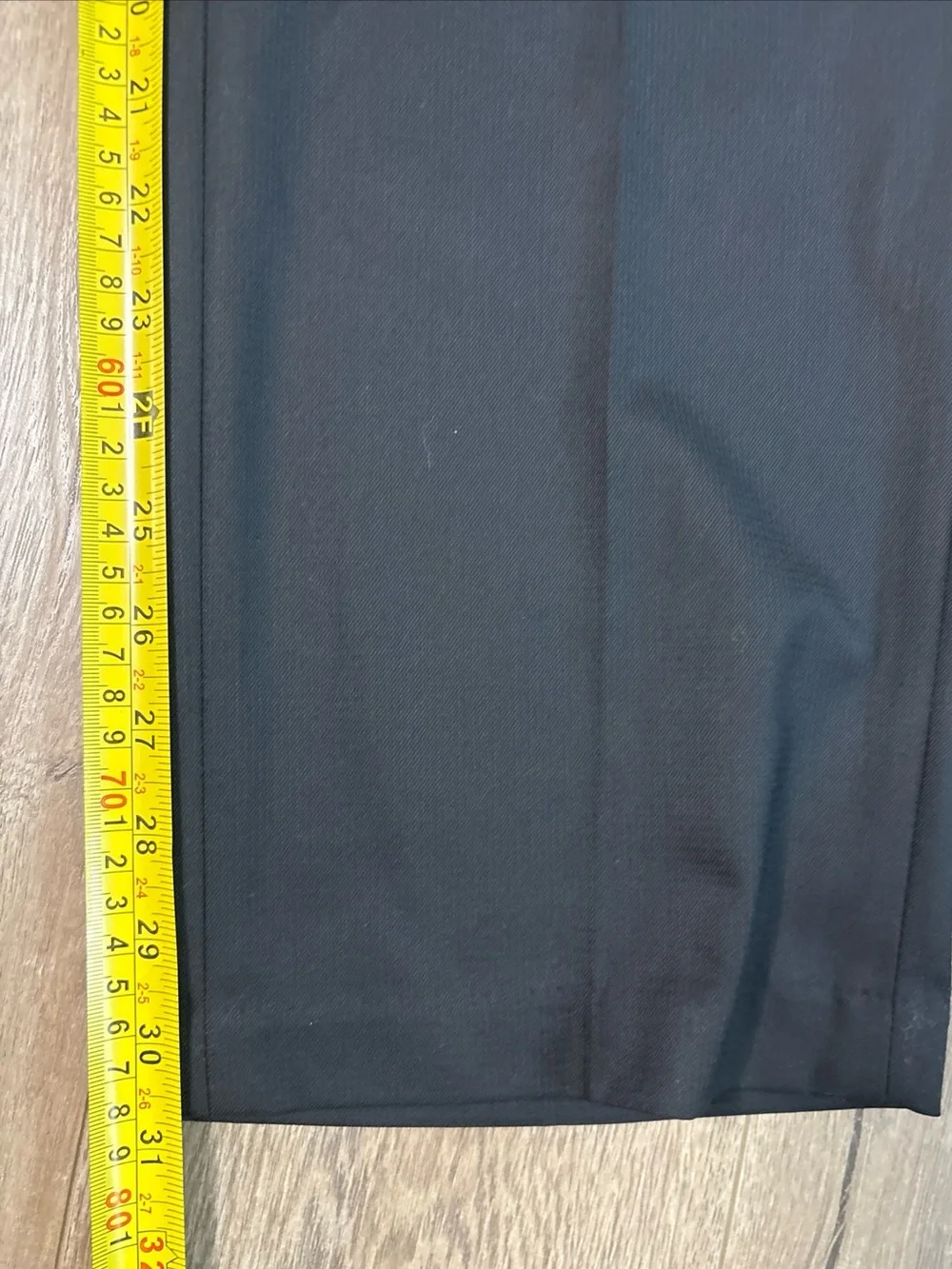 Haggar Mens Tailored fit Dress Pants Size 34W/32L Black Solid